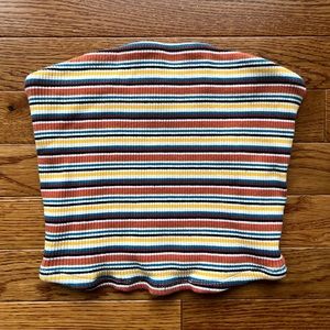 Garage Striped Tube Top